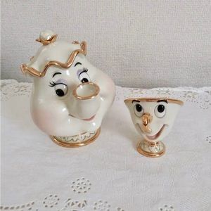 Disney Lenox Beauty and the Beast Mrs. Potts and Chip Figurine Ceramic
